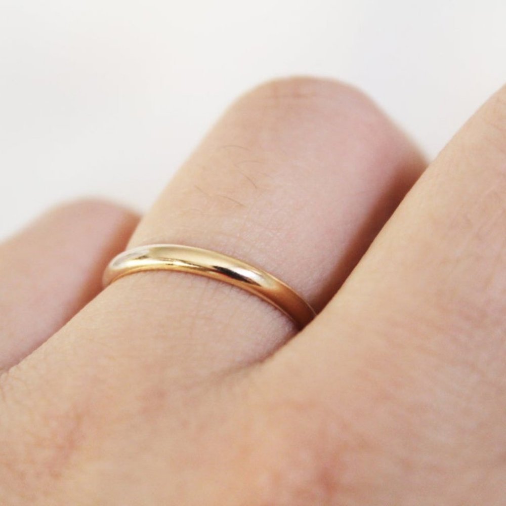 Authentic 14k Gold Filled Stack Band Ring Size 7.5